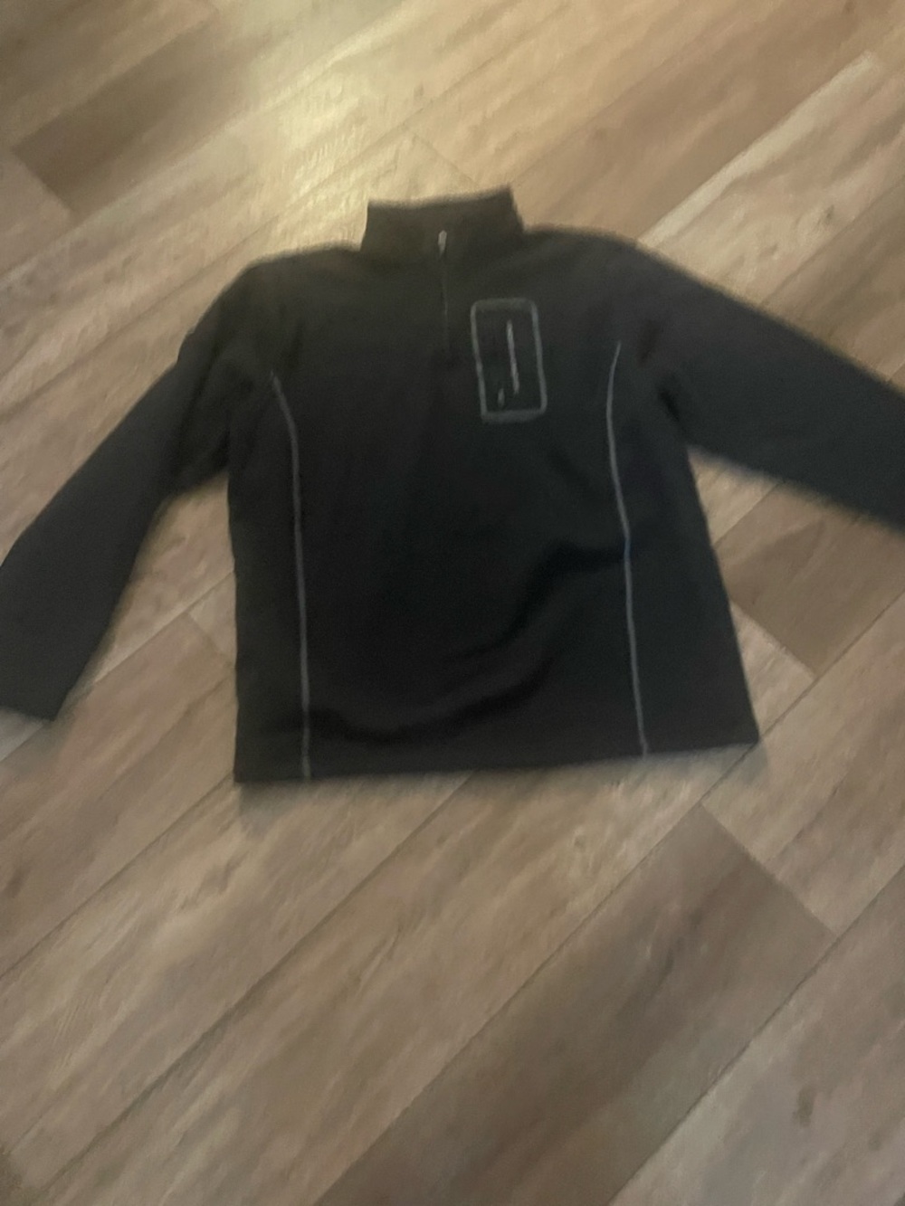 Under Armour Black Quarter-Zip Sweater with Contrast Stitching